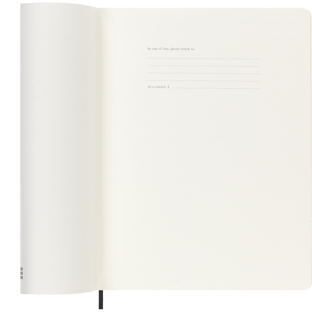 Kalendarz tygodniowy 2026/2027 XL - Moleskine - Black