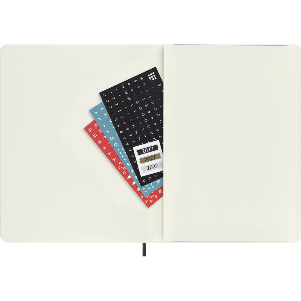 Kalendarz tygodniowy 2026/2027 XL - Moleskine - Black