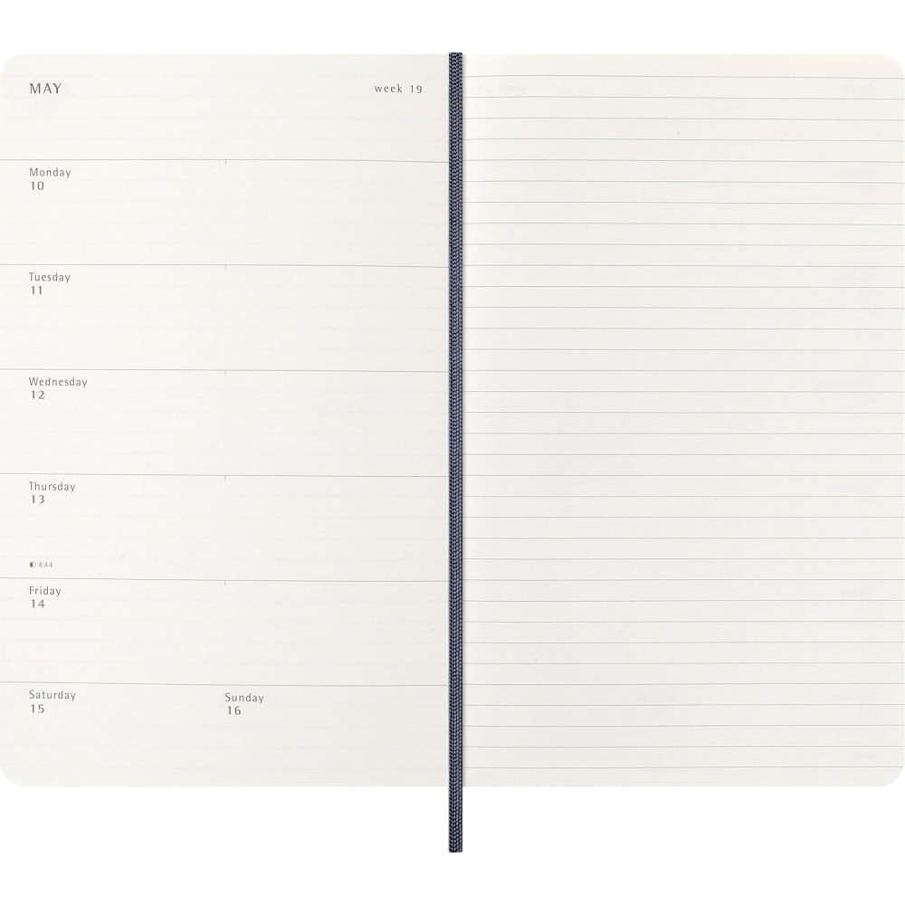 Weekly planner 2026/2027 L - Moleskine - Sapphire Blue