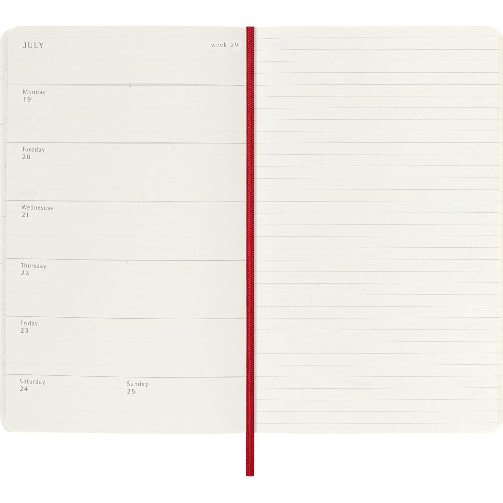 Weekly planner 2026/2027 L - Moleskine - Scarlet Red
