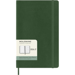 Kalendarz tygodniowy 2026/2027 L - Moleskine - Myrtle Green