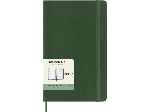 Kalendarz tygodniowy 2026/2027 L - Moleskine - Myrtle Green