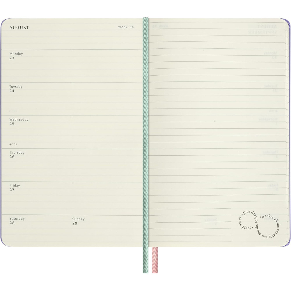 Weekly planner Alice's Adventures in Wonderland 2026/2027 L - Moleskine