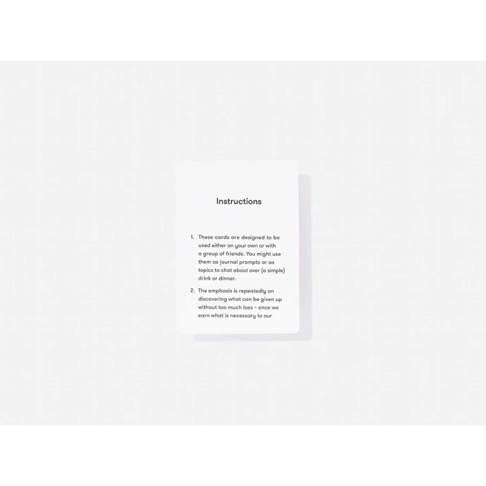 Karty do do samorozwoju Simplicity - The School of Life - 52 szt.