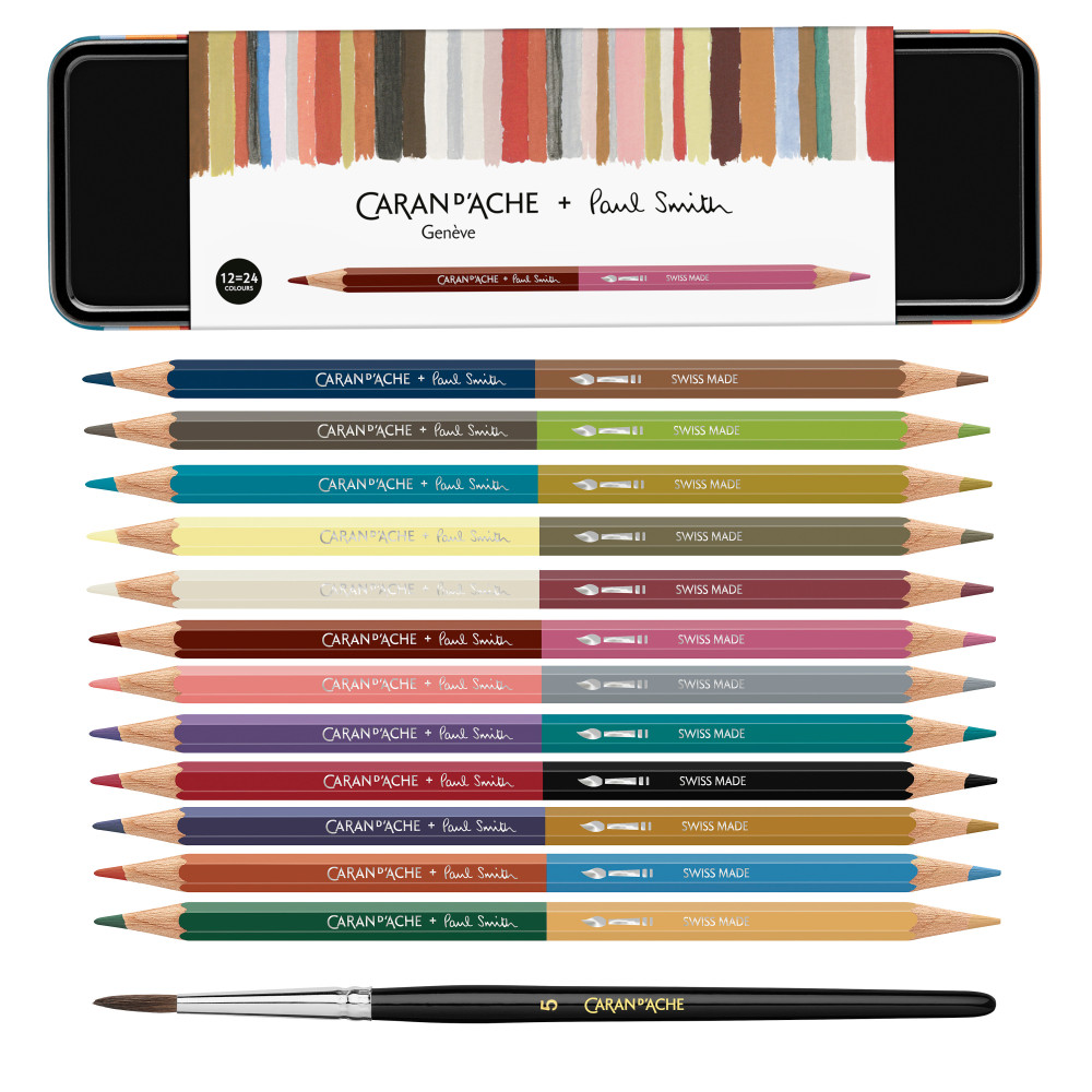 Zestaw kredek Bicolor Special Edition Paul Smith - Caran d'Ache - 12 szt.