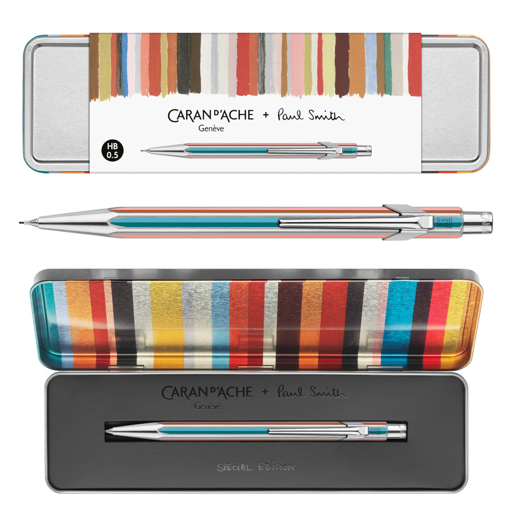 Mechanical pencil 844 Paul Smith Special Edition - Caran d'Ache - Silver 0,5 mm
