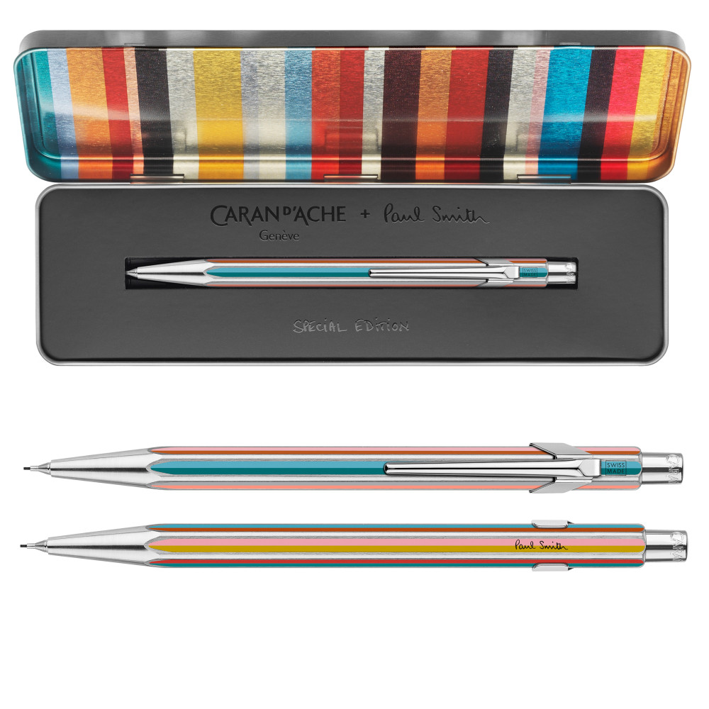 Ołówek mechaniczny 844 Special Edition Paul Smith - Caran d'Ache - Silver 0,5 mm