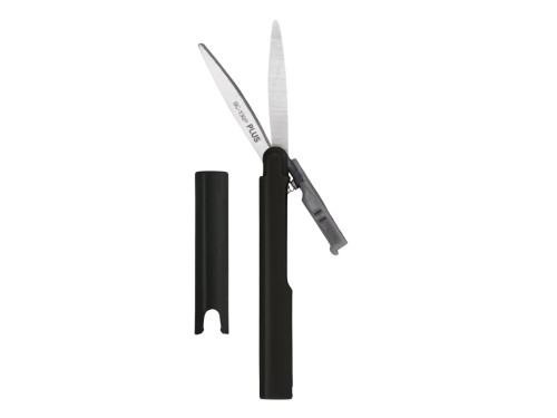 Nożyczki kieszonkowe SC-130PF - Plus - czarne 13,5 cm
