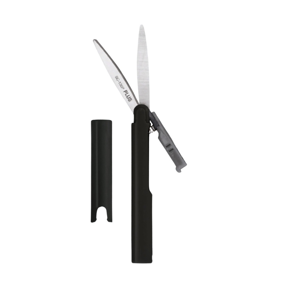 Pocket scissors SC-130PF - PLUS - Black 13,5 cm