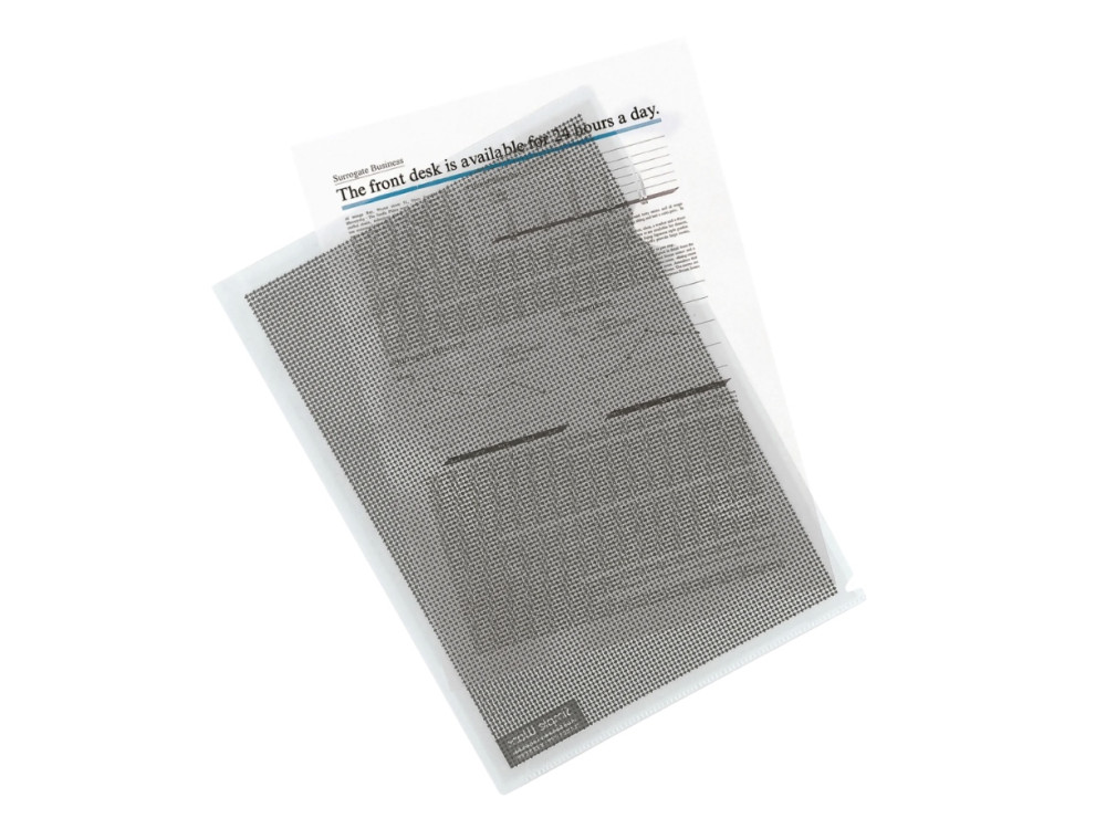 Teczka kamuflażowa A4 - Plus - transparentna