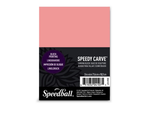 Płyta do linorytu Speedy Carve - Speedball - 7,6 x 10,2 cm