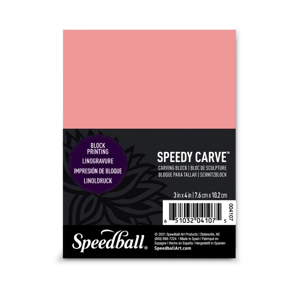 Płyta do linorytu Speedy Carve - Speedball - 7,6 x 10,2 cm