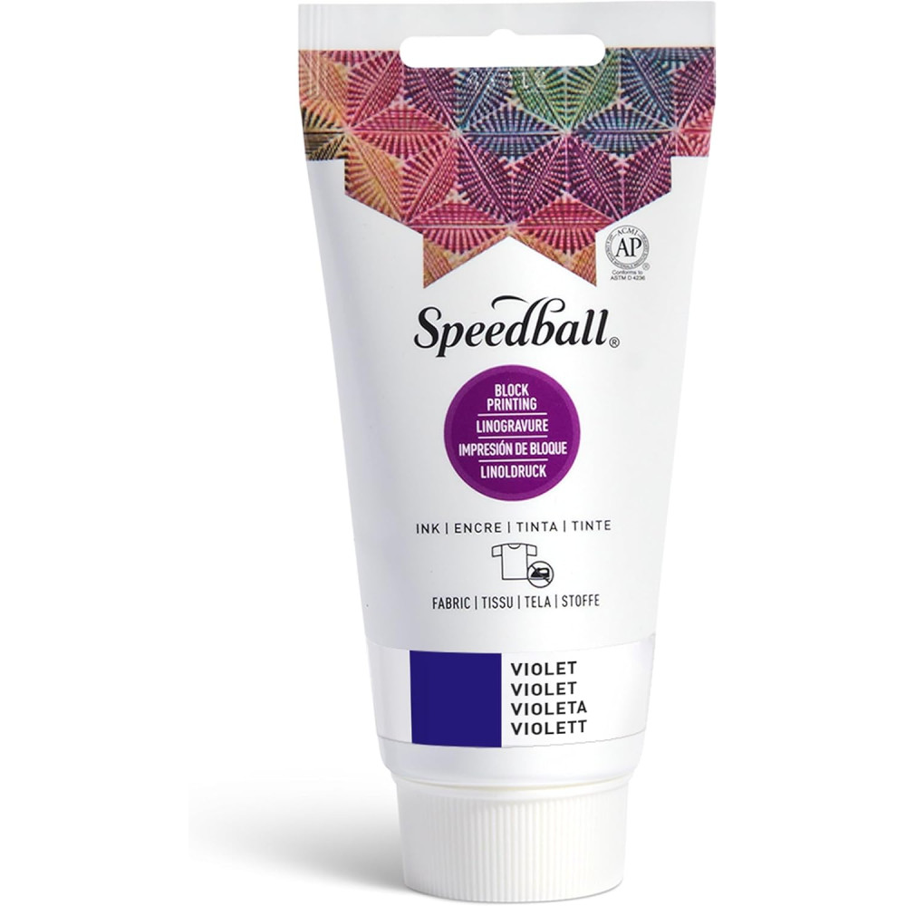 Farba do linorytu Block Printing Ink - Speedball - Violet 75 ml