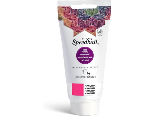 Fabric Block Printing Ink - Speedball - Magenta 75 ml