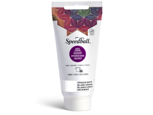 Fabric Block Printing Ink - Speedball - Opaque White 75 ml