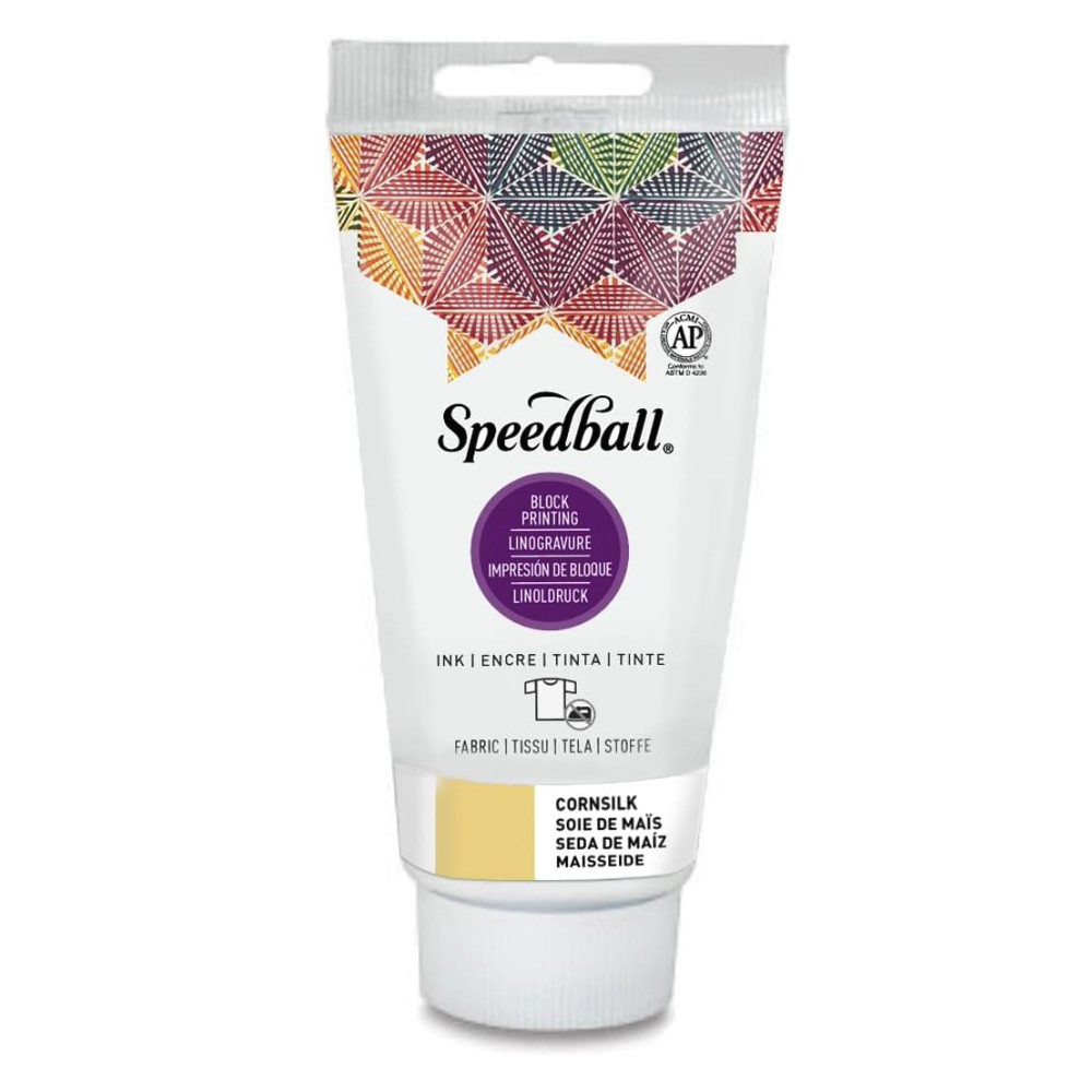 Farba do linorytu Block Printing Ink - Speedball - Cornsilk 75 ml
