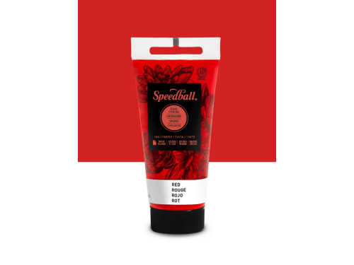 Farba do linorytu Water-Soluble Ink - Speedball - Red 75 ml