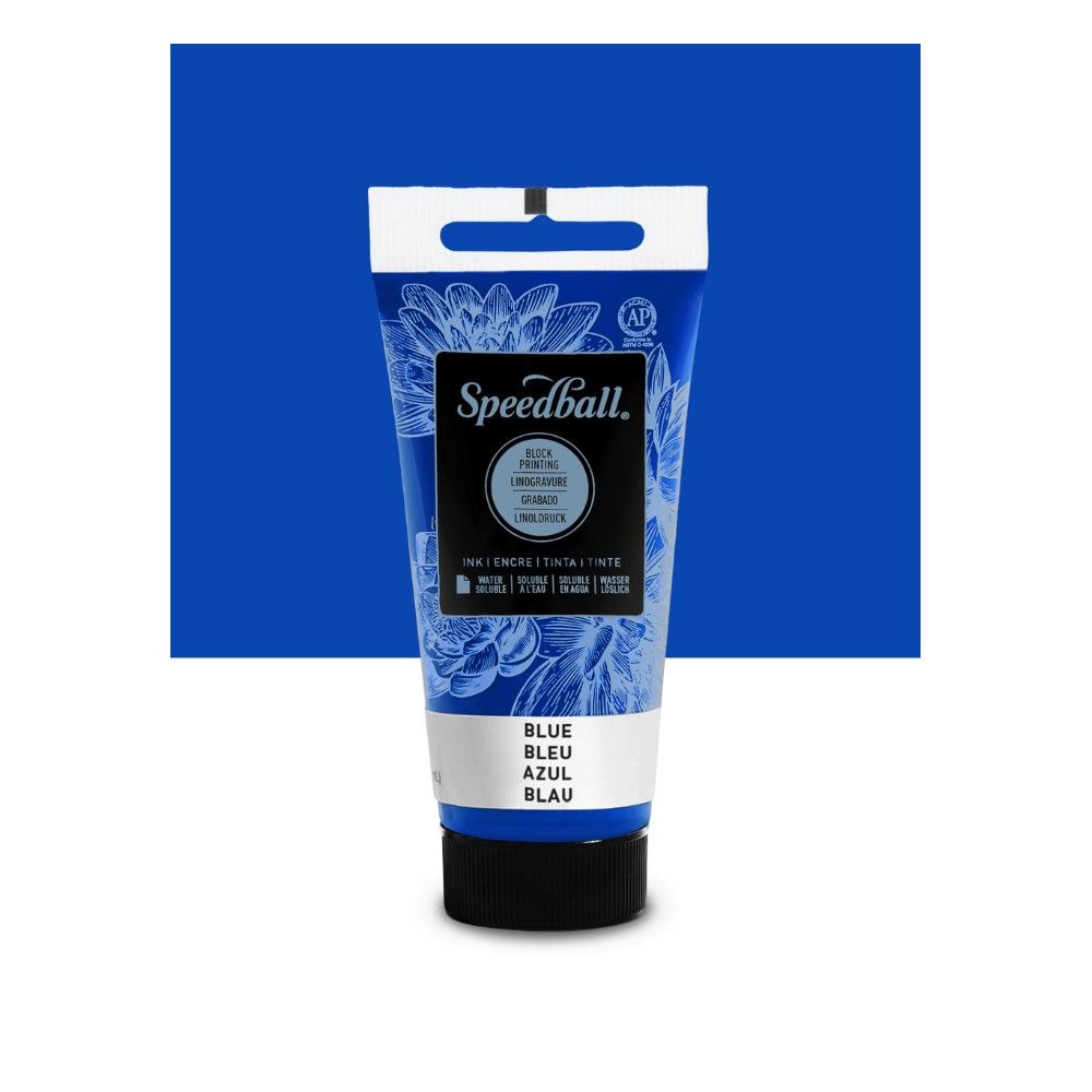 Farba do linorytu Water-Soluble Ink - Speedball - Blue 75 ml