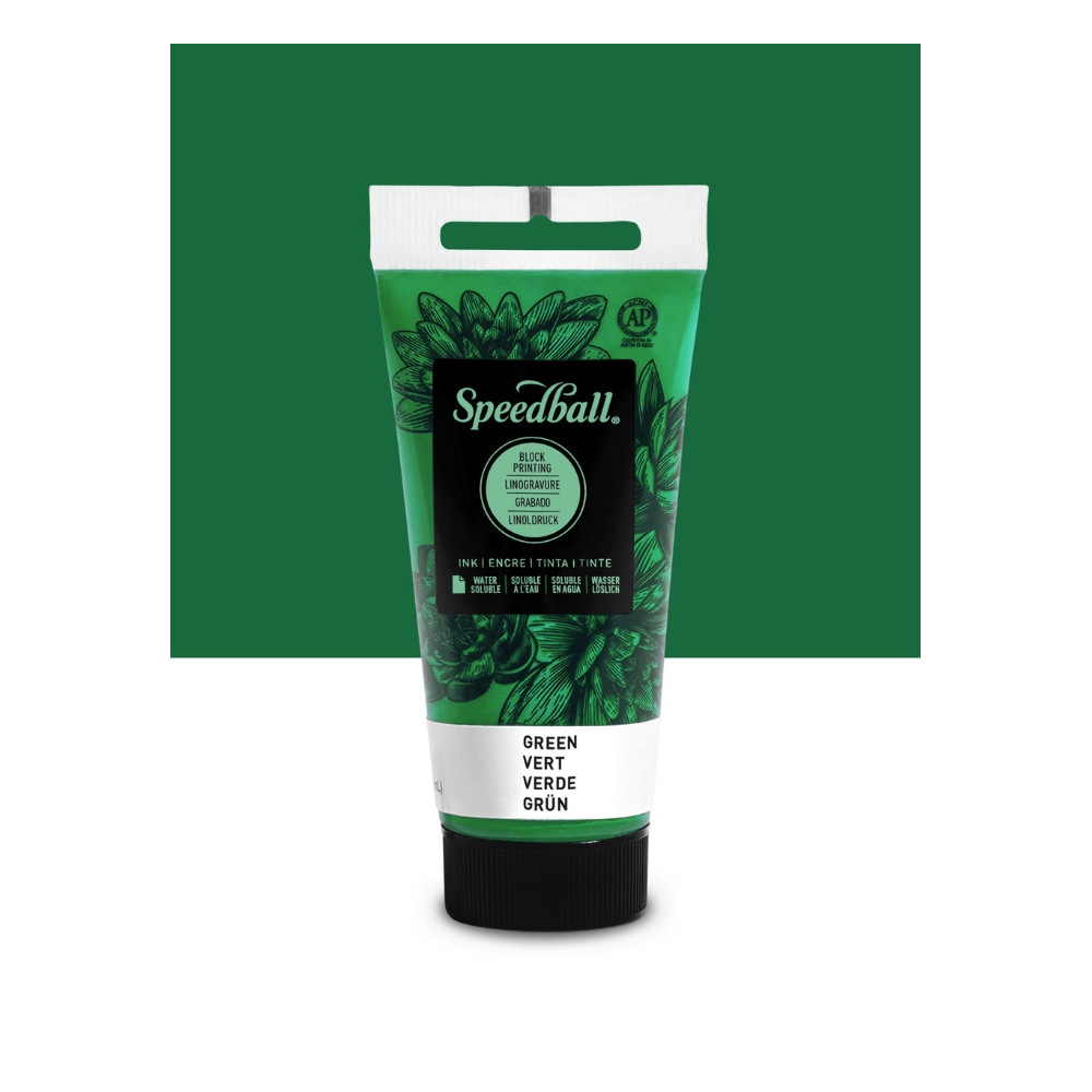 Water-Soluble Block Printing Ink - Speedball - Green 75 ml