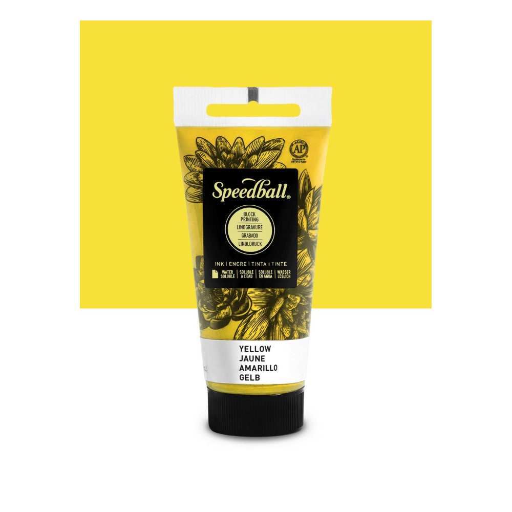 Water-Soluble Block Printing Ink - Speedball - Yellow 75 ml