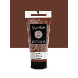 Water-Soluble Block Printing Ink - Speedball - Brown 75 ml