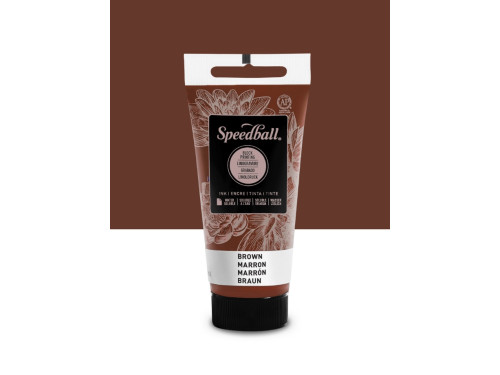 Water-Soluble Block Printing Ink - Speedball - Brown 75 ml