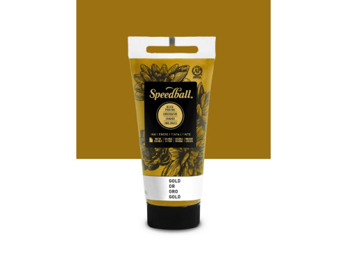 Water-Soluble Block Printing Ink - Speedball - Gold 75 ml