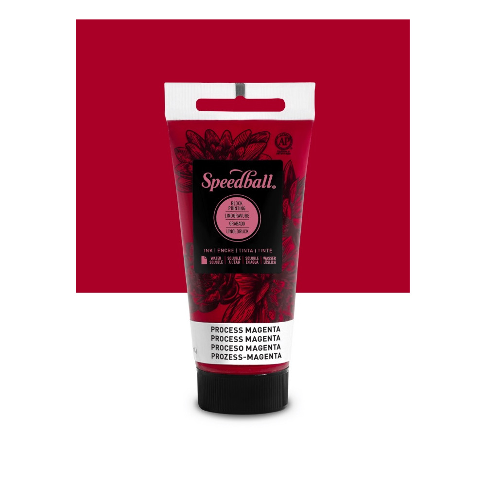 Farba do linorytu Water-Soluble Ink - Speedball - Process Magenta 75 ml