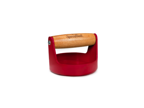 Block printing baren - Speedball - Red 10 cm