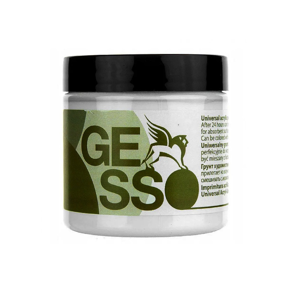 Gesso universal primer for oil and acrylic paints - Renesans - translucent, 110 ml