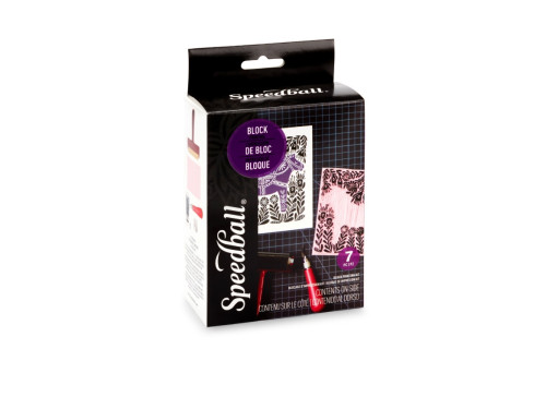 Water-Soluble Block Printing Starter Kit - Speedball - 7 pcs