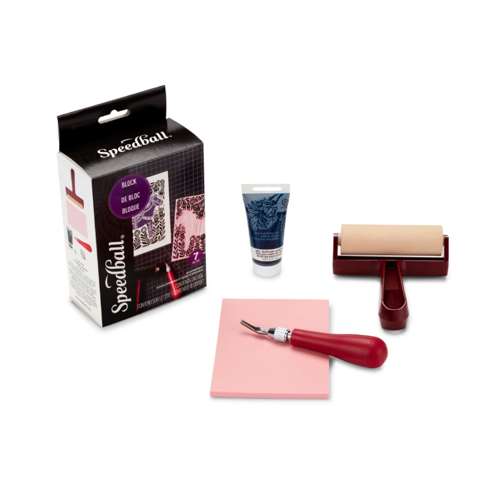 Zestaw do linorytu Water-Soluble Starter Kit - Speedball - 7 szt.