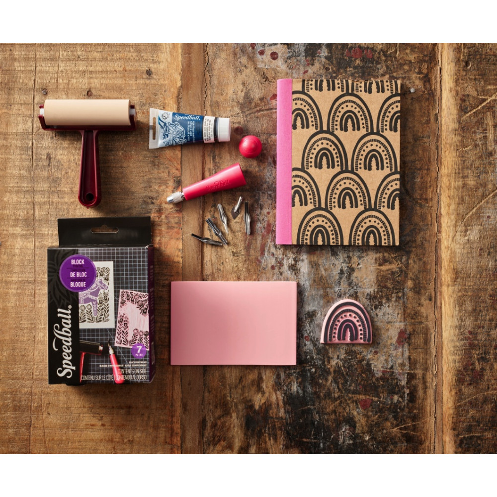 Zestaw do linorytu Water-Soluble Starter Kit - Speedball - 7 szt.