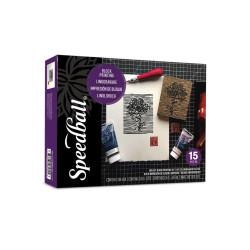 Zestaw do linorytu Water-Soluble Deluxe Kit - Speedball - 15 szt.