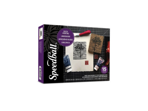Zestaw do linorytu Water-Soluble Deluxe Kit - Speedball - 15 szt.