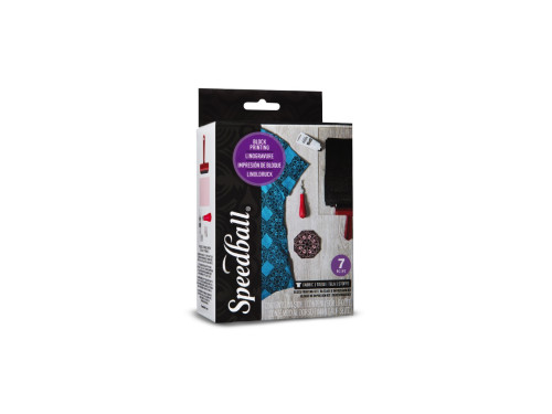 Fabric Block Printing Starter Kit - Speedball - 7 pcs