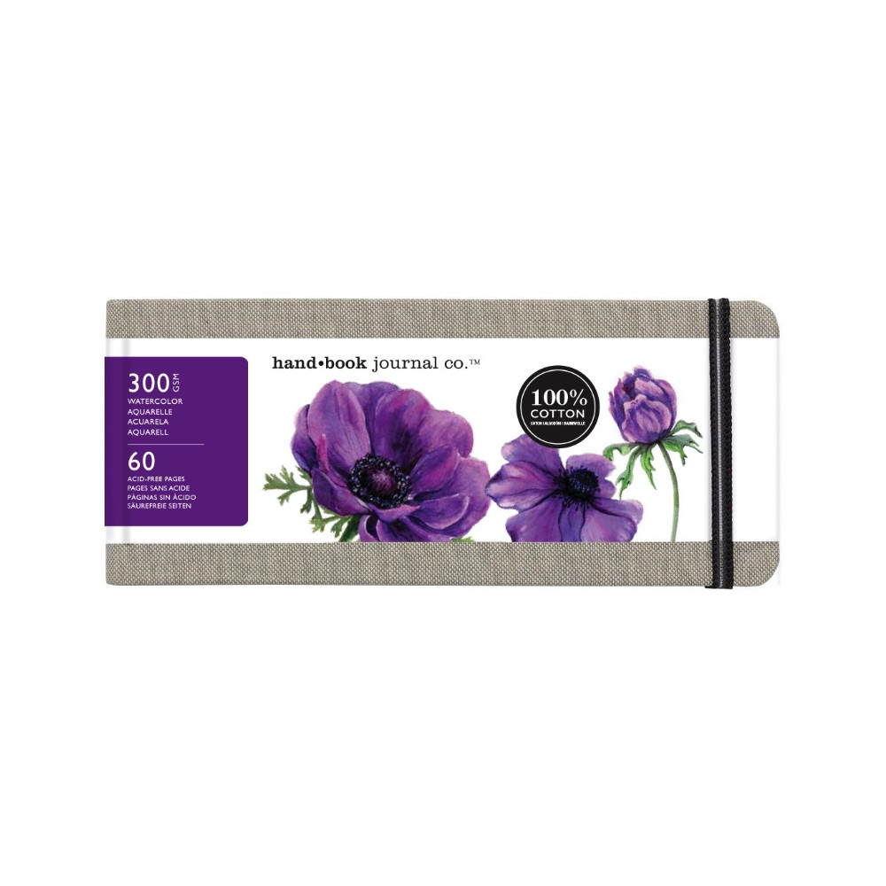 Watercolor 100% Cotton Hand Book Journal Co. 8 x 20 cm - Speedball - 30 sheets