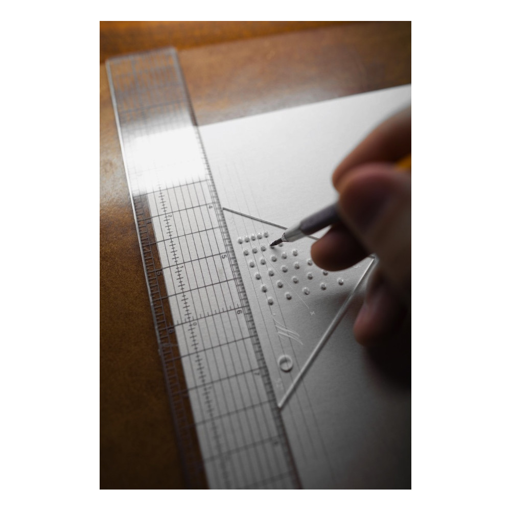 Linijka trójkąt do liniatury kaligraficznej Masgrimes - Speedball