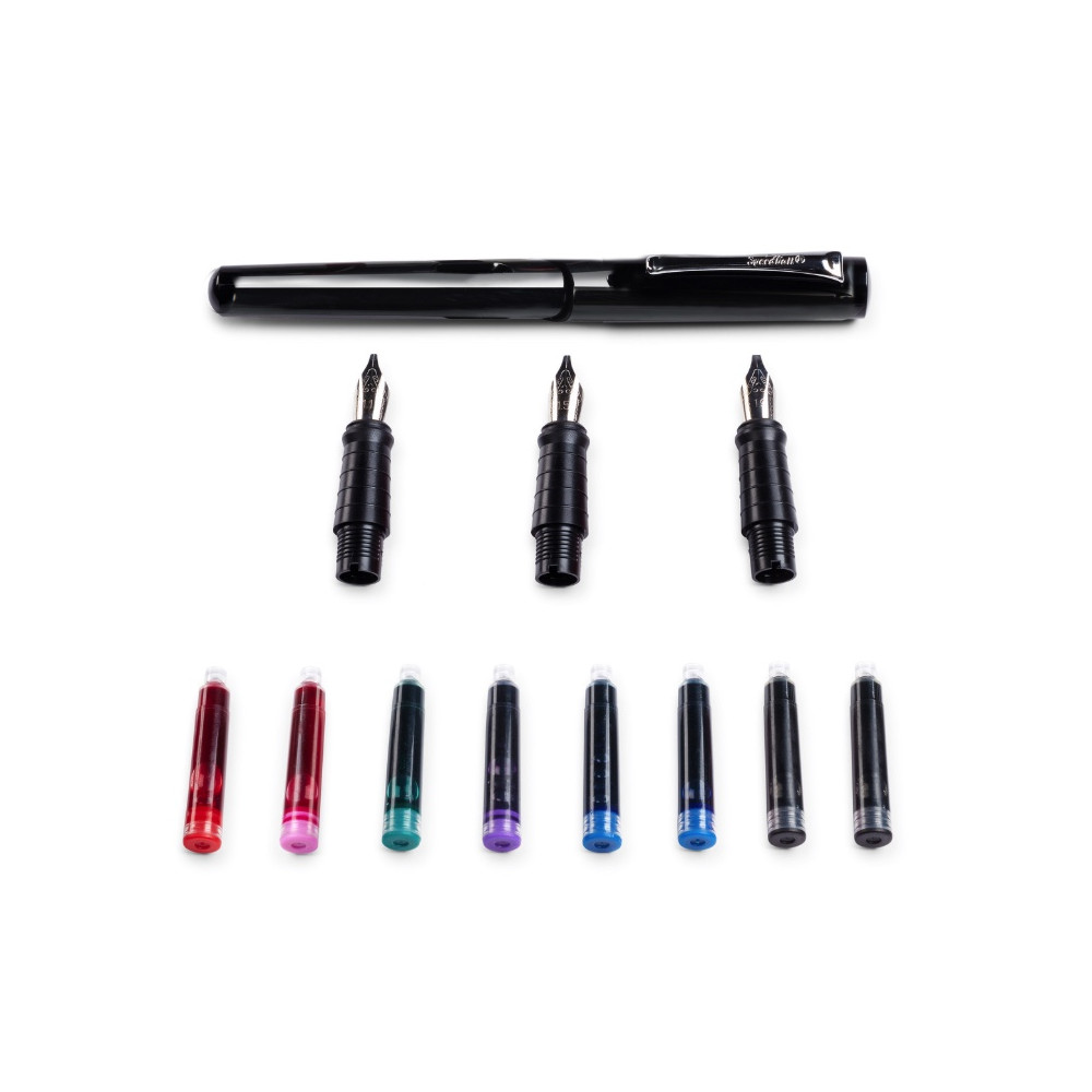 Calligraphy fountain pen set - Speedball - 12 pcs