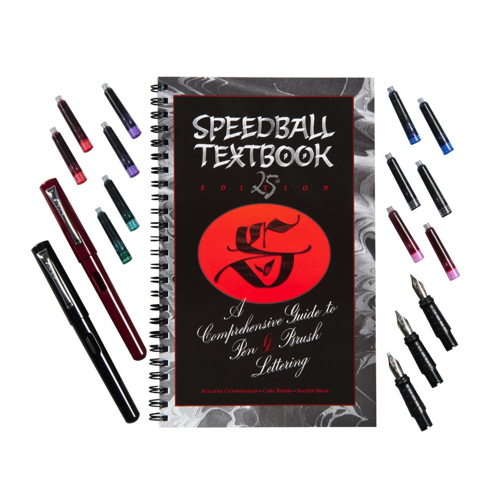 Zestaw Deluxe z piórem wiecznym do kaligrafii - Speedball - 18 szt.