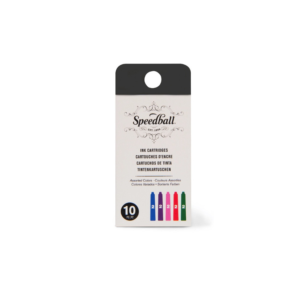 Naboje atramentowe - Speedball - Assorted Colors 10 szt.