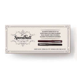 Zestaw prezentowy piór wiecznych do kaligrafii - Speedball - 2 szt.