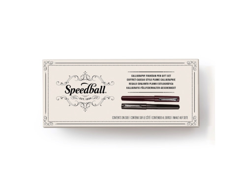 Calligraphy Gift Pen Set - Speedball - Bordeaux 2 pcs.