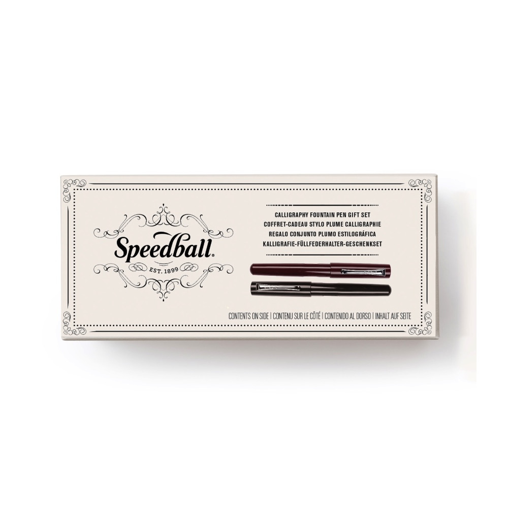Zestaw prezentowy piór wiecznych do kaligrafii - Speedball - 2 szt.