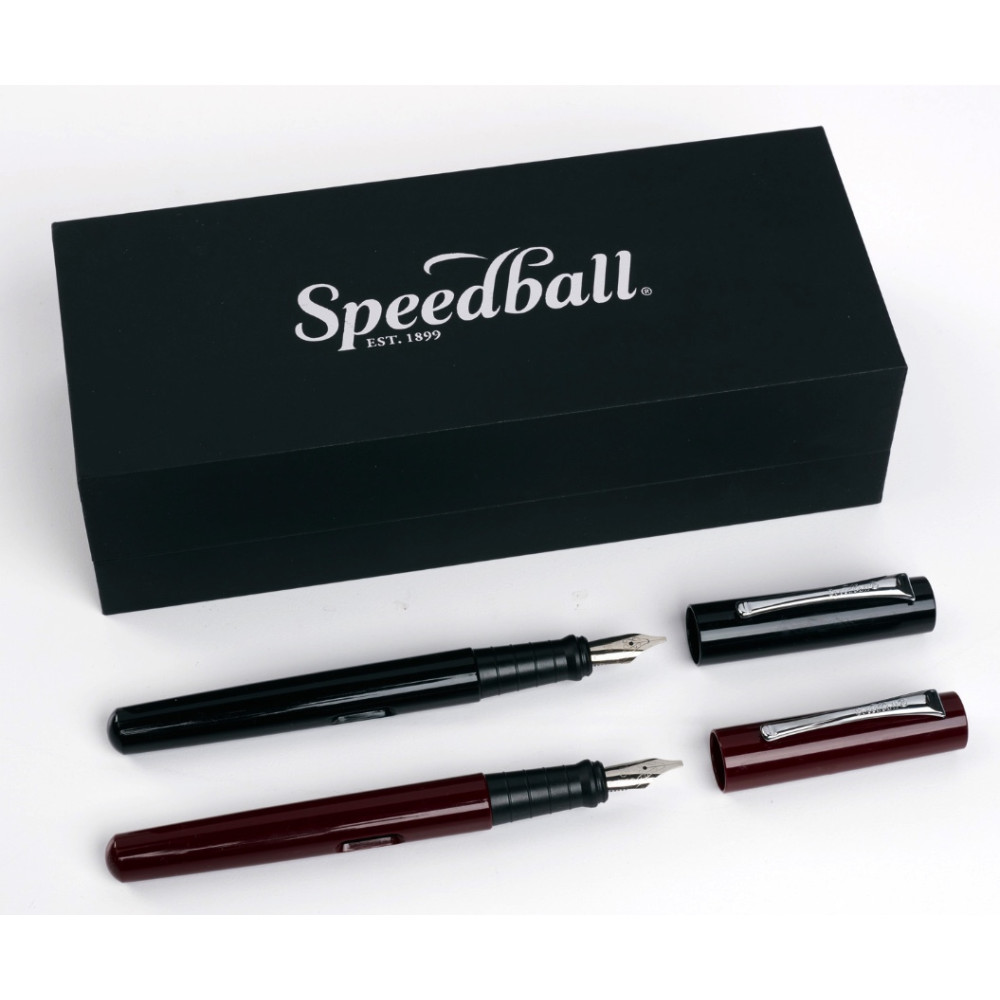Zestaw prezentowy piór wiecznych do kaligrafii - Speedball - 2 szt.