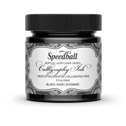 Tusz akrylowy do kaligrafii - Speedball - Black 59 ml