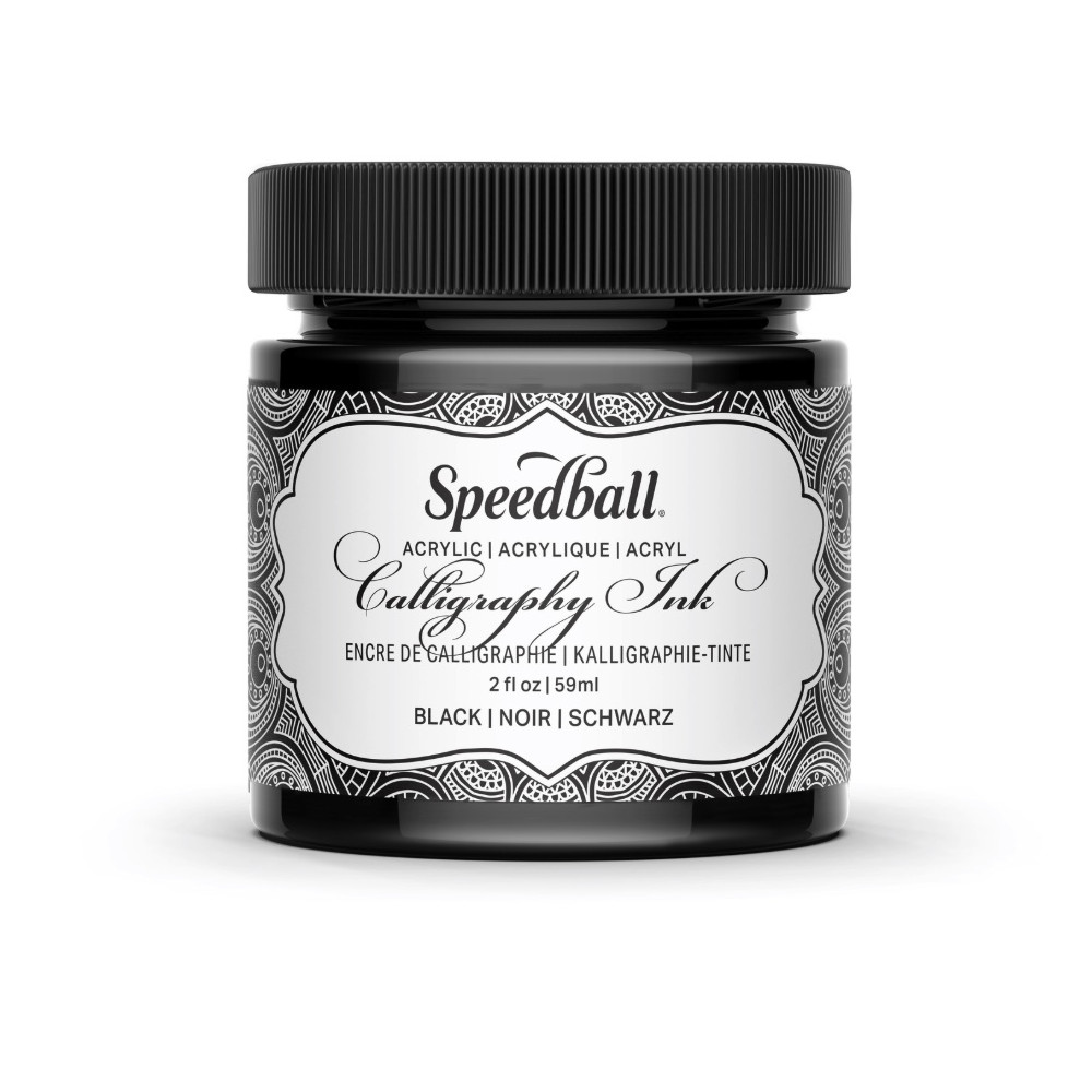 Tusz akrylowy do kaligrafii - Speedball - Black 59 ml