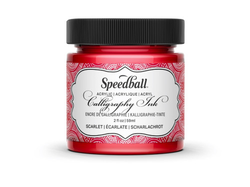 Tusz akrylowy do kaligrafii - Speedball - Scarlet Red 59 ml