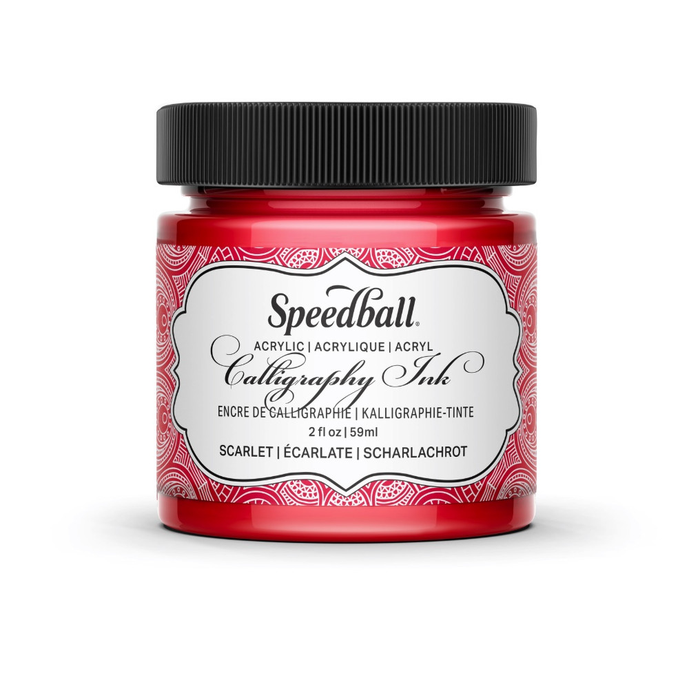 Calligraphy Acrylic Ink - Speedball - Scarlet Red 59 ml