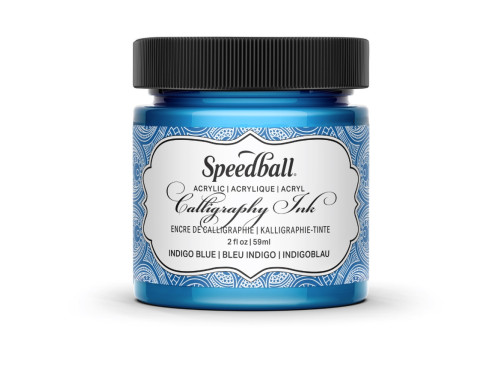 Tusz akrylowy do kaligrafii - Speedball - Indigo Blue 59 ml